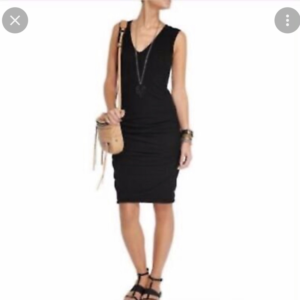 James Perse Black Sleeveless black Dress bodycon size 3.
